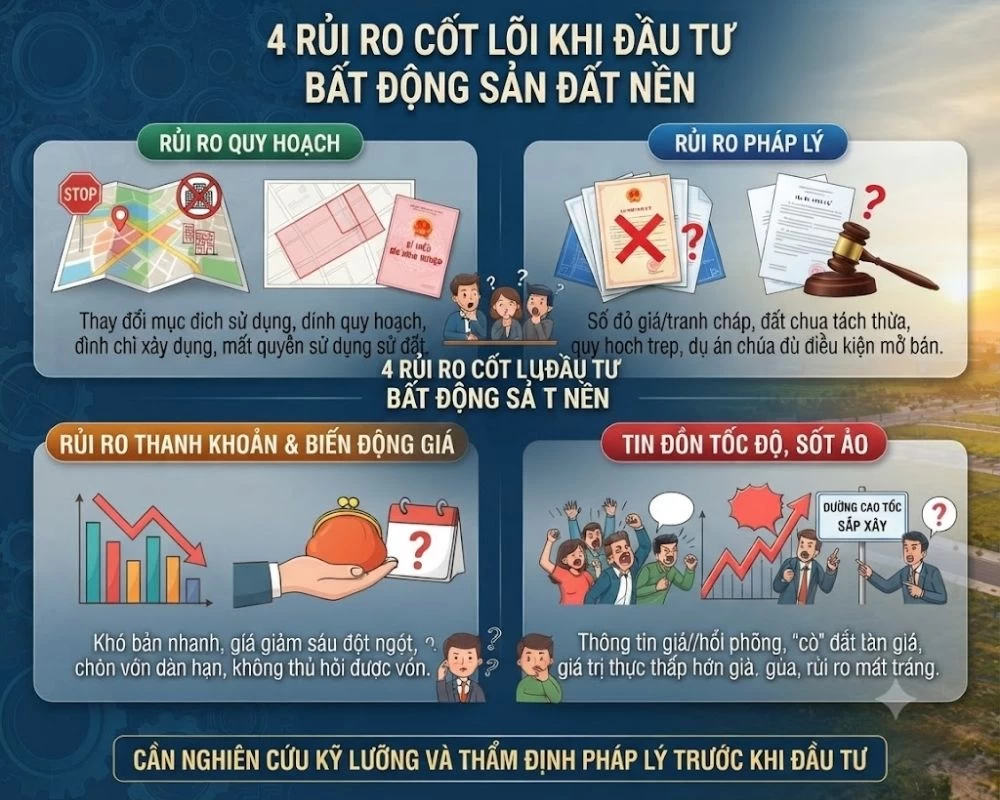 Rủi ro khi đầu tư đất nền Bến Cầu