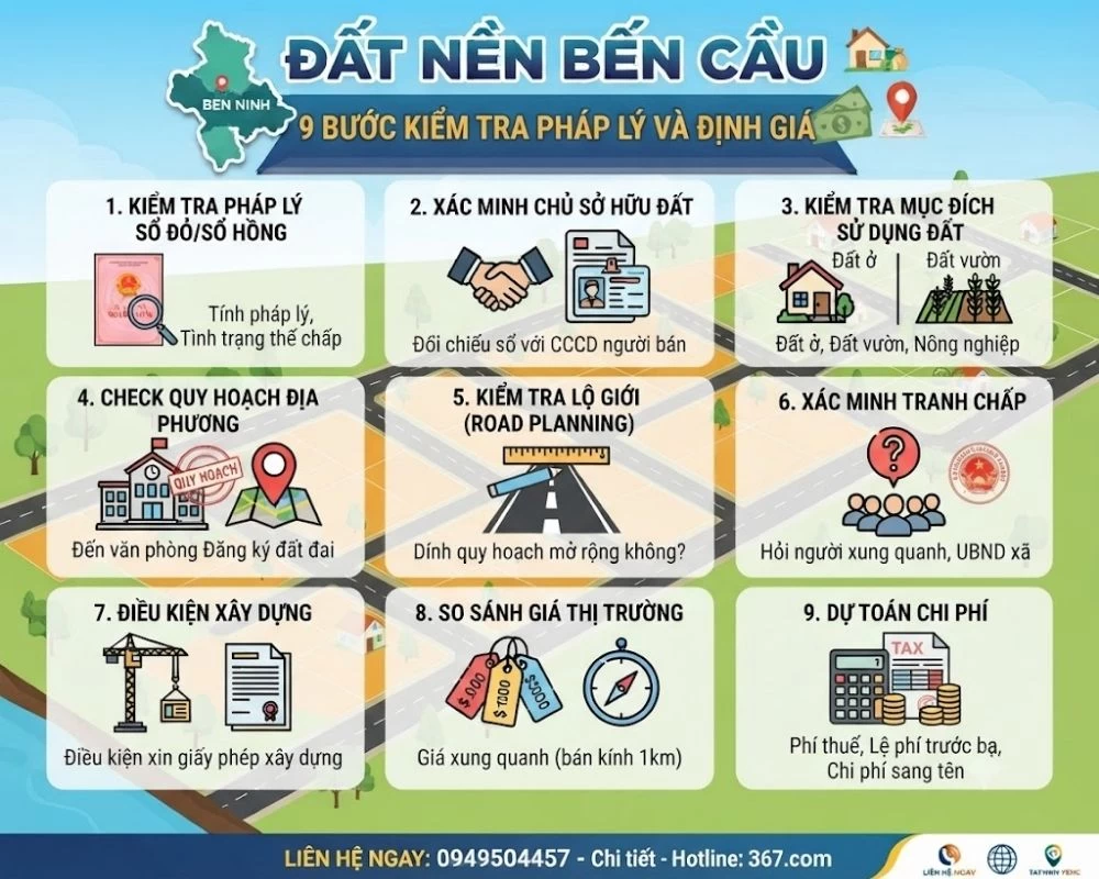 Kinh nghiệm mua đất nền Bến Cầu dưới 300 triệu