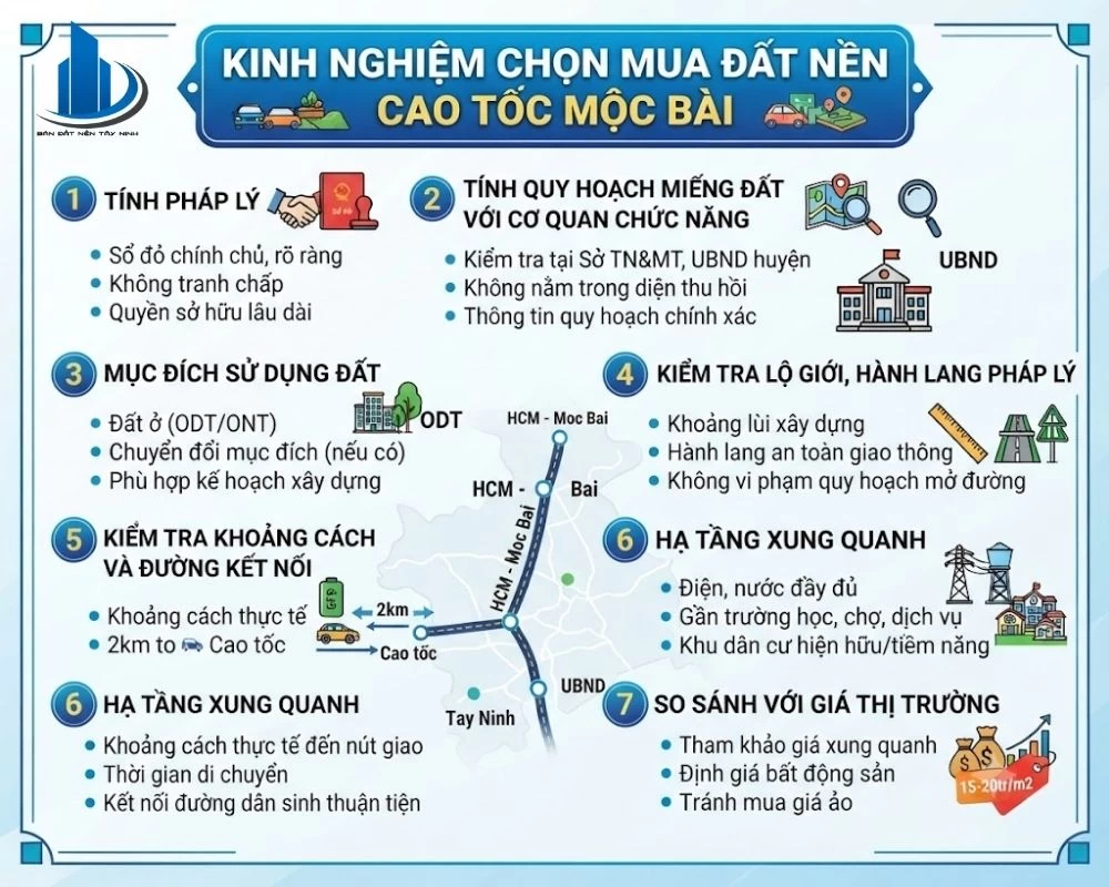 Kinh nghiệm chọn mua đất nền cao tốc Mộc Bài