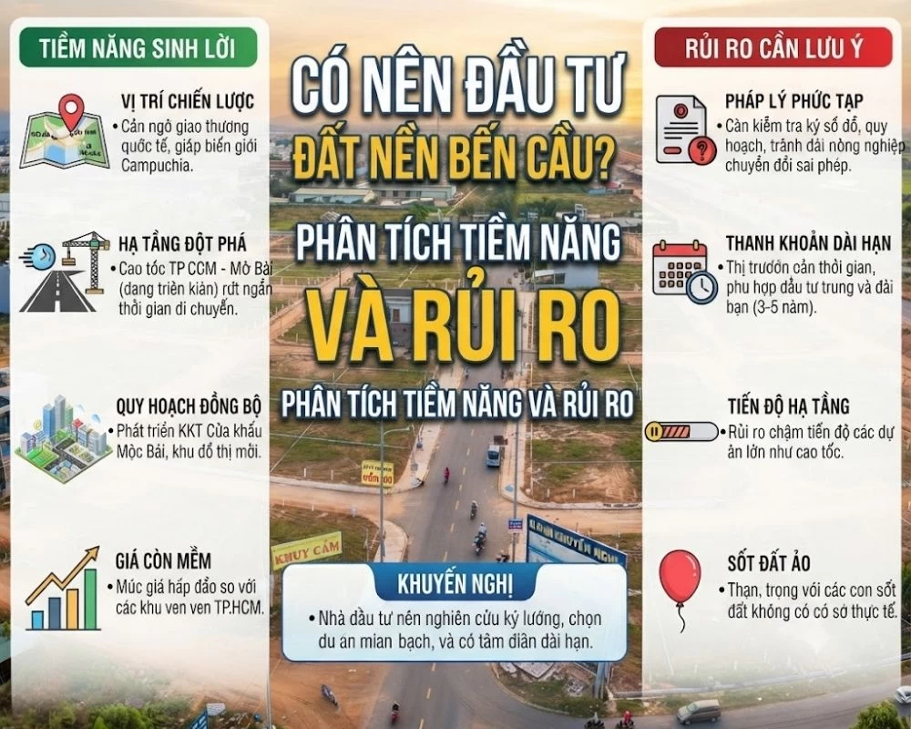 Có nên đầu tư đất nền Bến Cầu