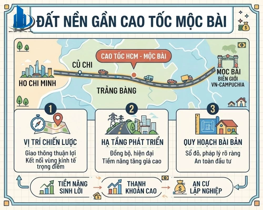 Đất Nền Gần Cao Tốc Mộc Bài